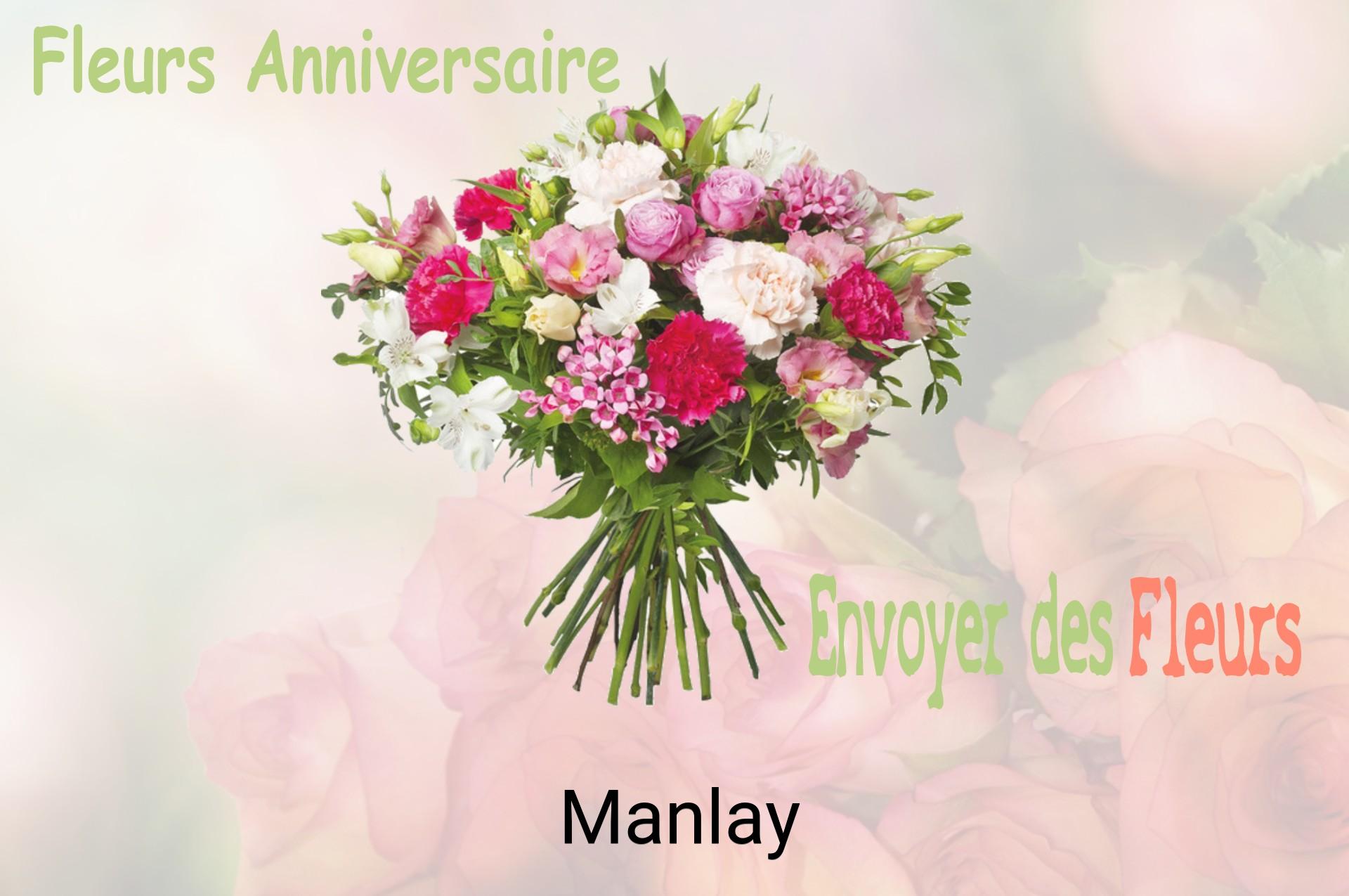 Bouquet de fleurs d’anniversaire livré à Manlay